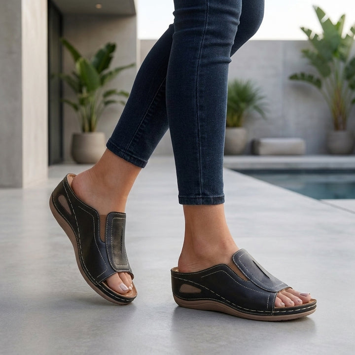 Orthopedic Slide Sandals with Cushioned Support