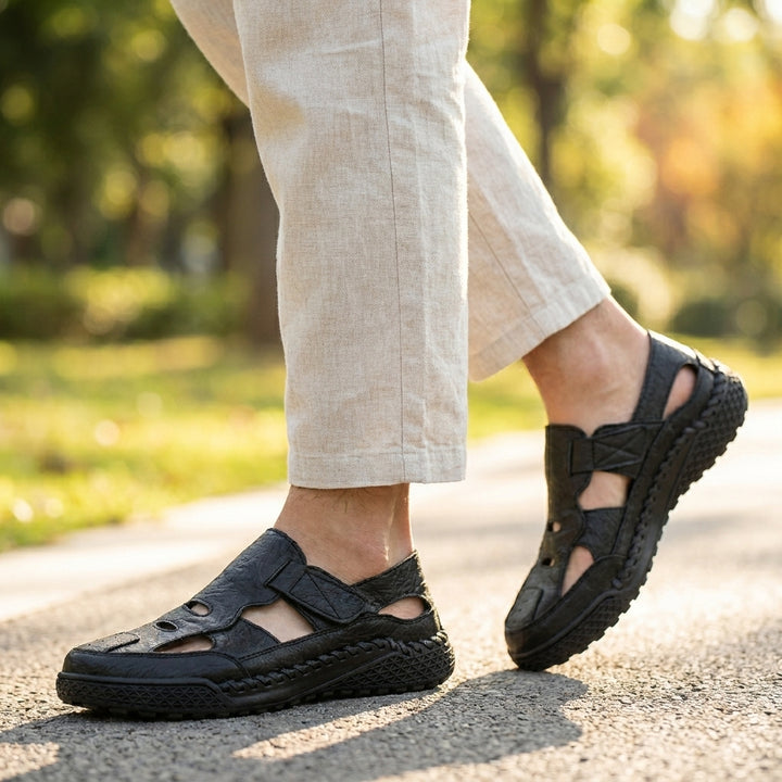 Cutout Comfort Loafers with Artisan Woven Side Detailing
