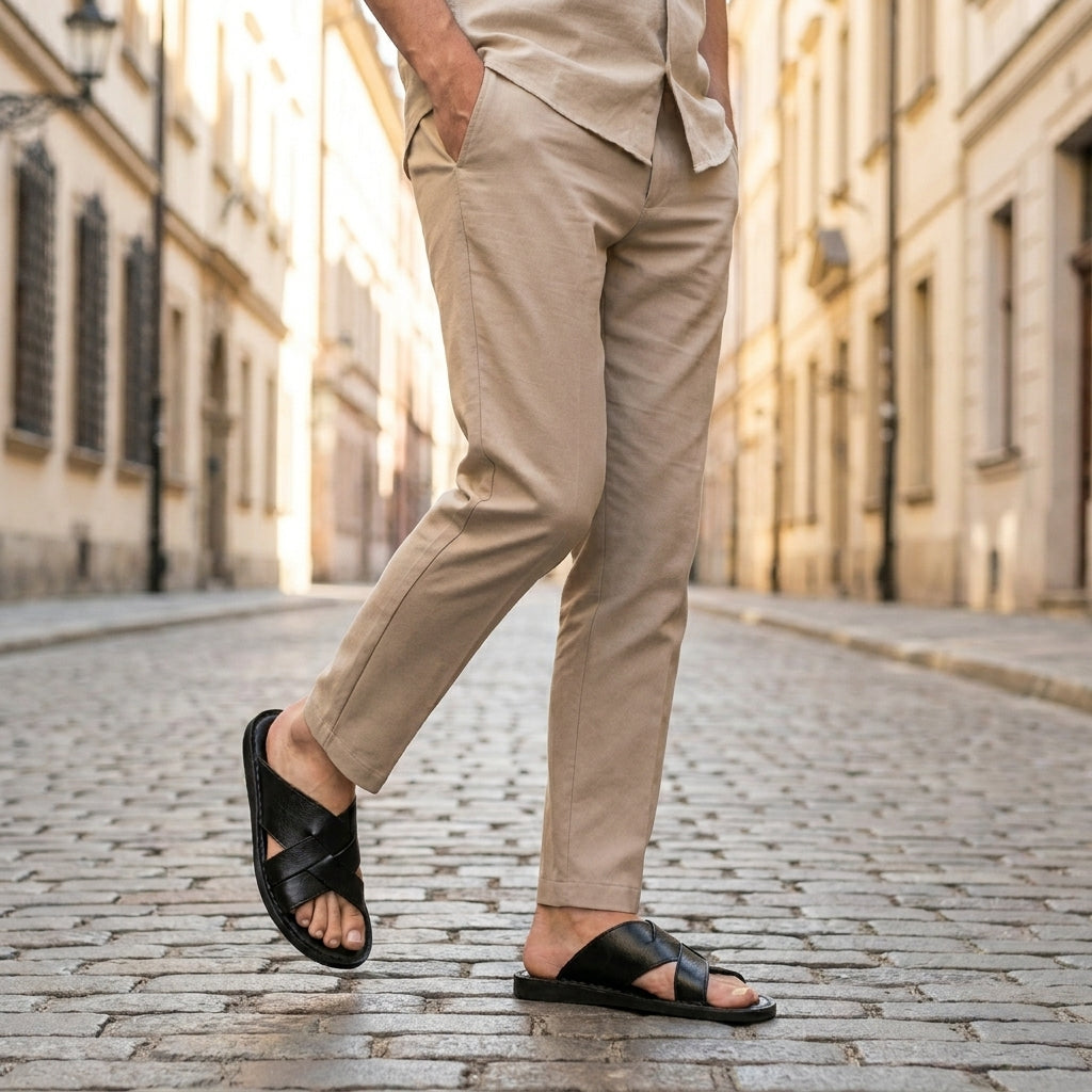 Classic Cross Strap Slide Sandals for Effortless Summer Style