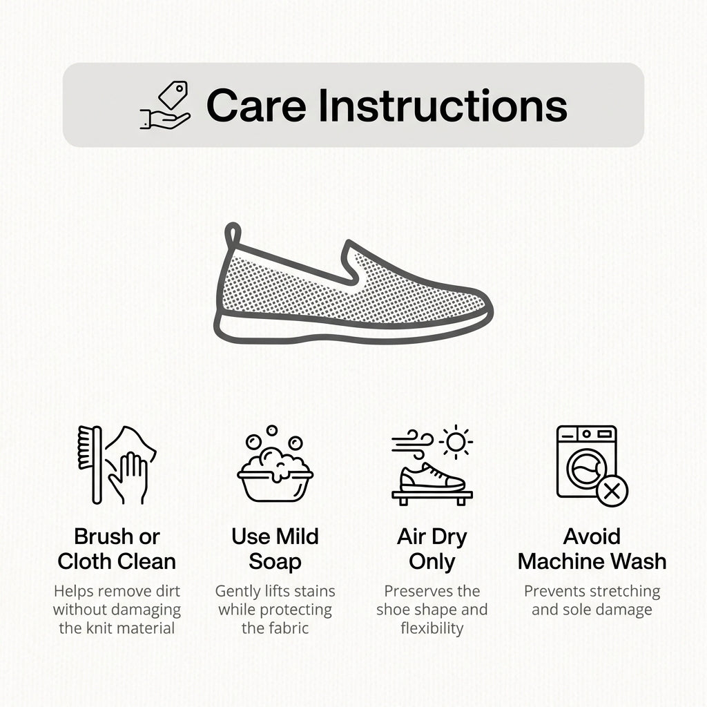 Breathable Slip On Flats with Textured Knit Design and Flexible Sole