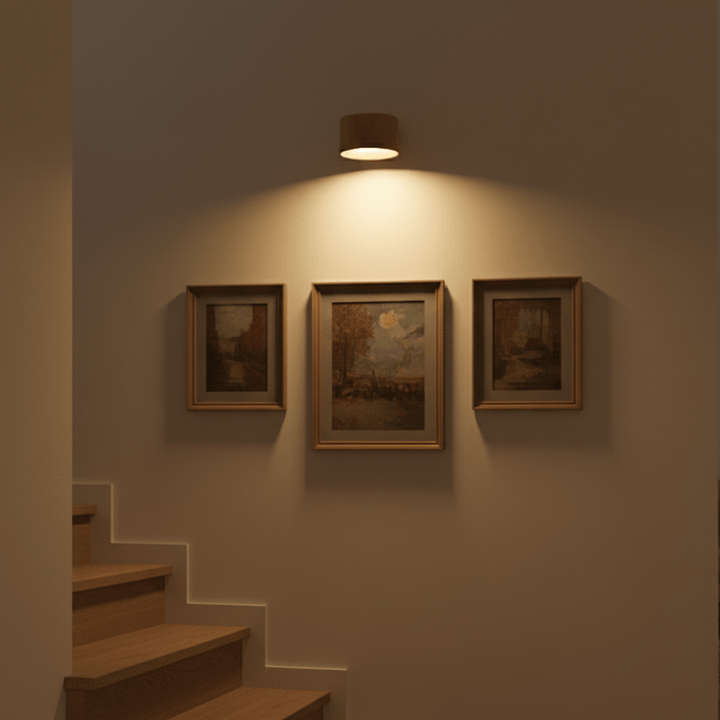 Scandinavian Wall Lamp With Natural Wood Finish