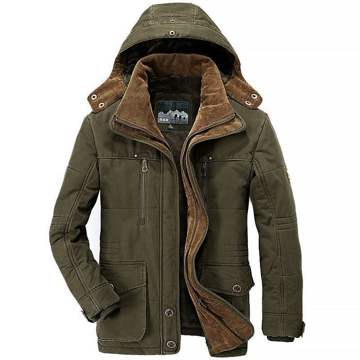 Oliver Hooded Parka | Relaxed Fit Padded Hip-Length Parka