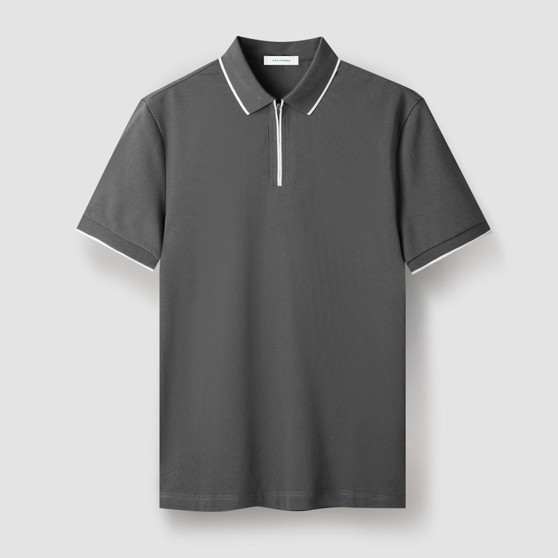 Meza Zip-Up Polo