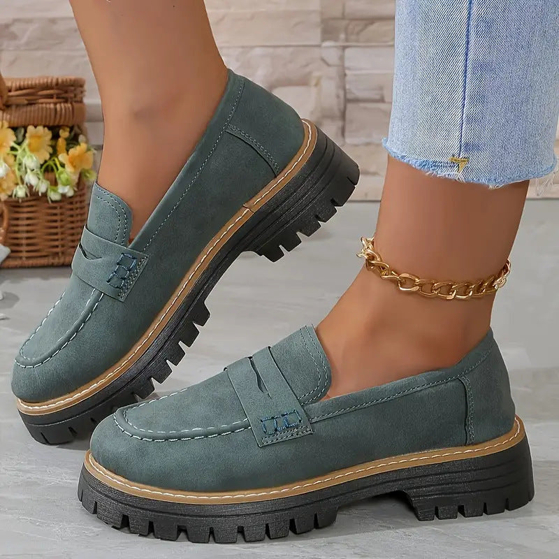 Arley Loafers - Chunky Sole - Slip On - Casual Style
