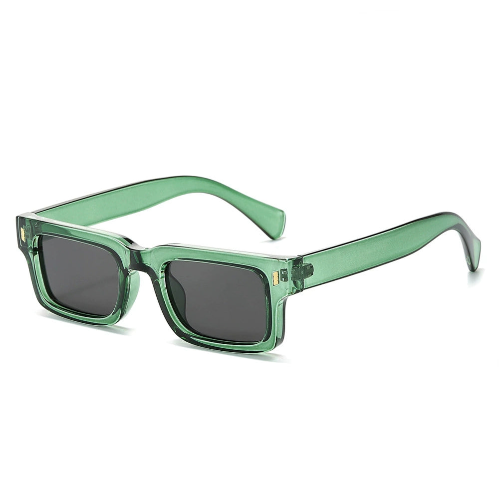 Zuniga Block-Frame Sunglasses – Retro Square Shape – Bold Thick Frames