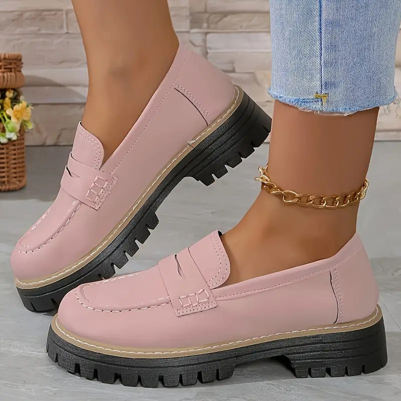Arley Loafers - Chunky Sole - Slip On - Casual Style