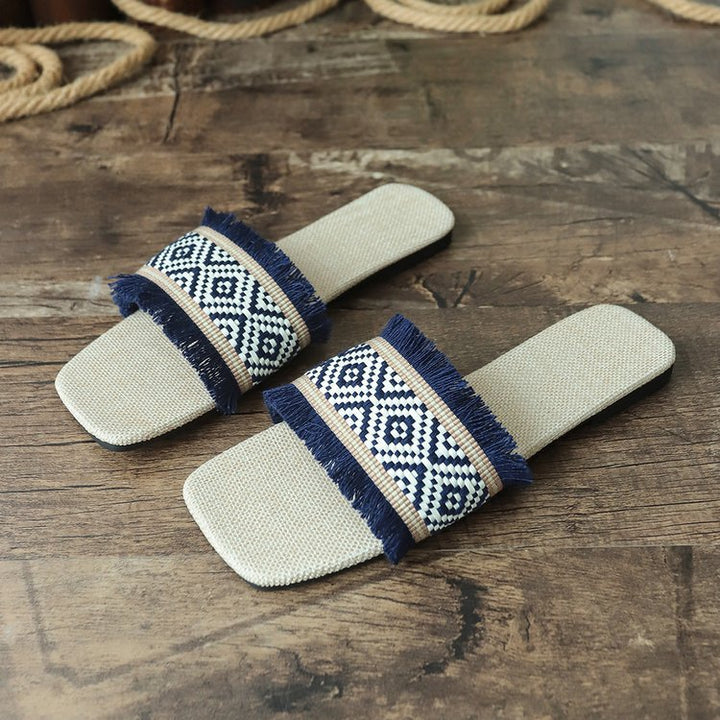 Boho Fringe Flats