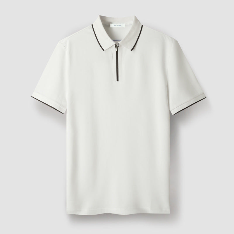 Meza Zip-Up Polo