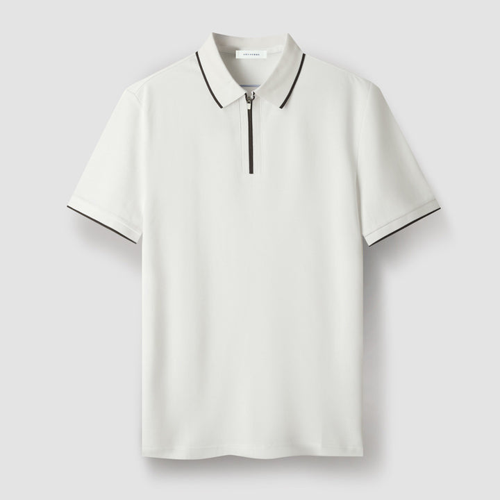 Meza Zip-Up Polo