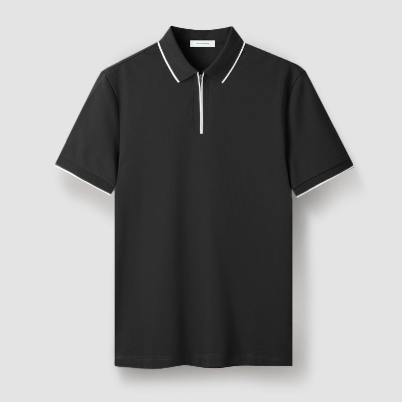 Meza Zip-Up Polo