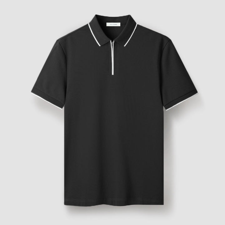 Meza Zip-Up Polo