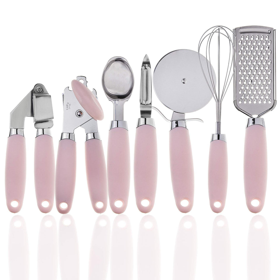 Modern Copper Utensil Set with Ergonomic Handles