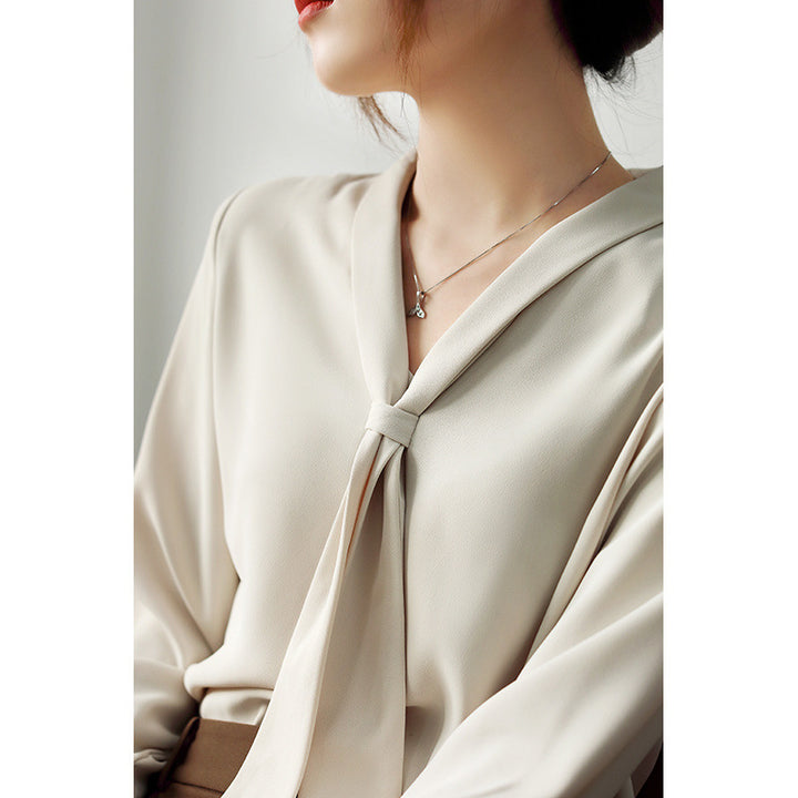 Bow-Tie Chiffon Blouse