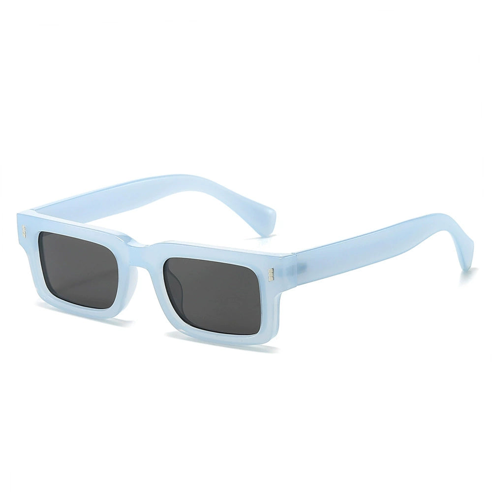 Zuniga Block-Frame Sunglasses – Retro Square Shape – Bold Thick Frames