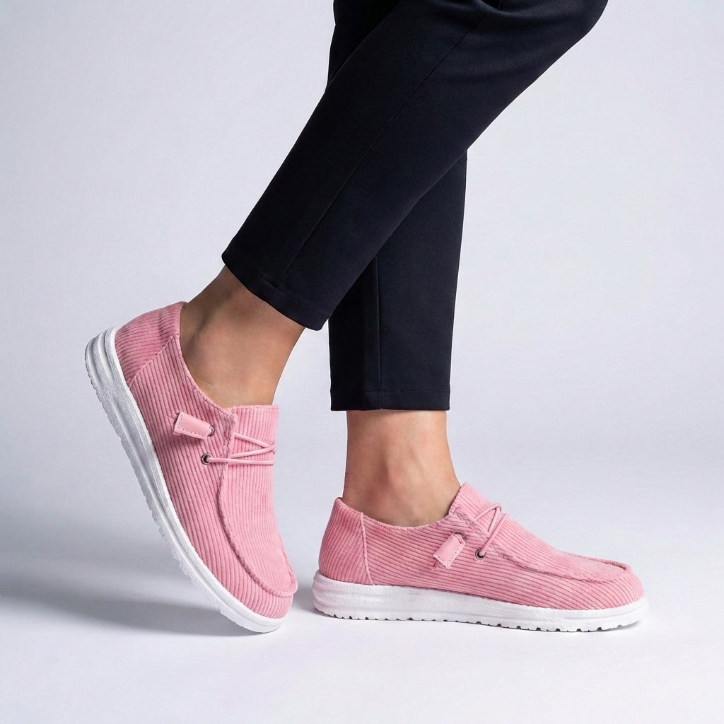 Textured Slip On Loafers with Lightweight Comfort Sole