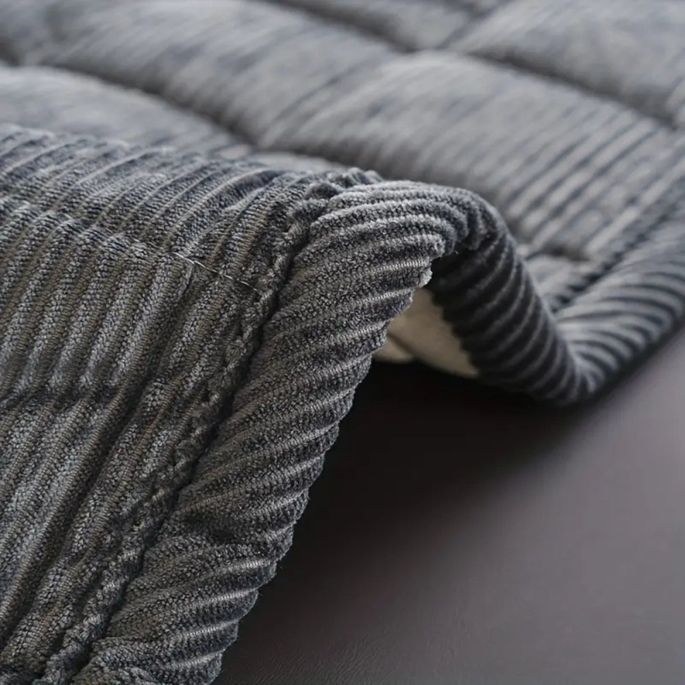 Quilted Couch Cover With Non-Slip Backing