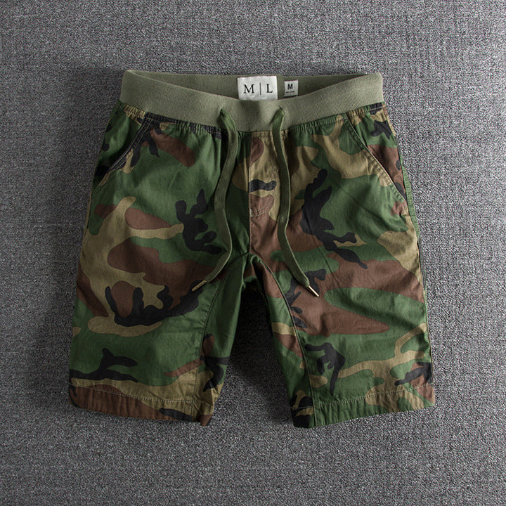 Roberto Russo Relaxed Knee-Length Cotton Shorts with Drawstring Waist