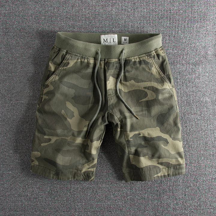 Roberto Russo Relaxed Knee-Length Cotton Shorts with Drawstring Waist