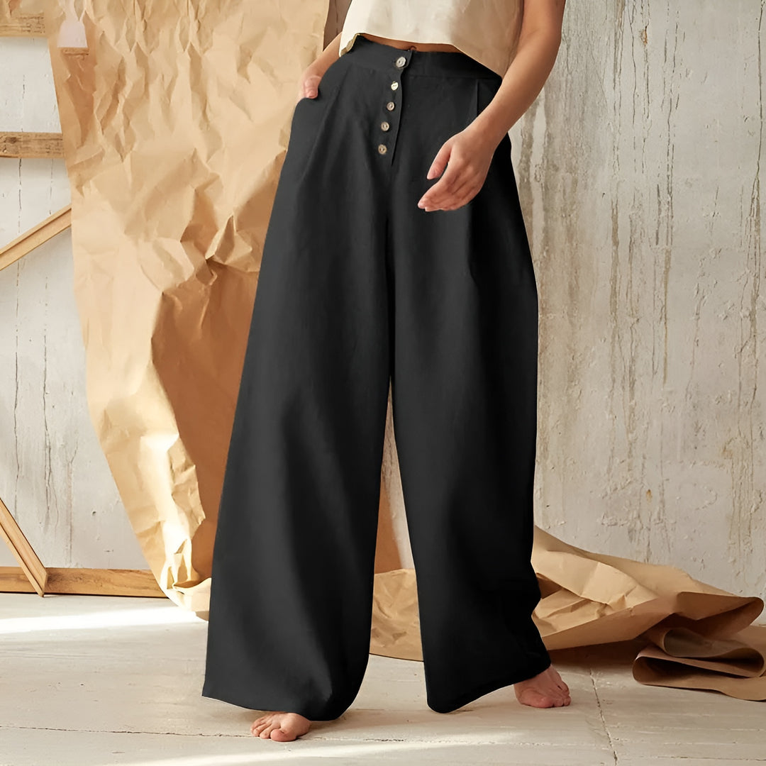 Jade Button-Up Palazzos