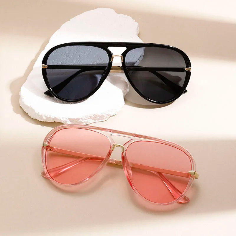 Sienna Vale Oversized Aviator Sunglasses