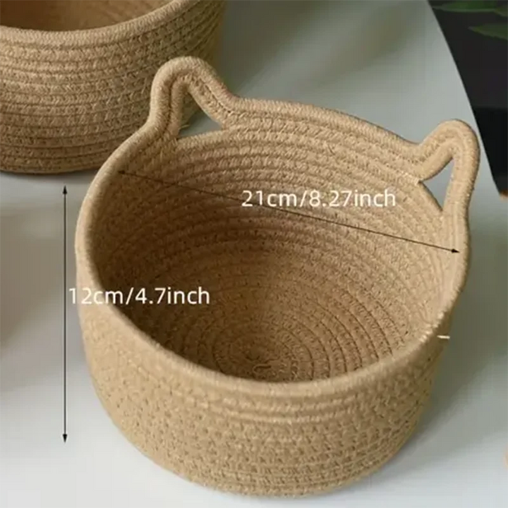 Purrfect Cat Desk Organizer | Adorable Cat-Ear Desktop Storage