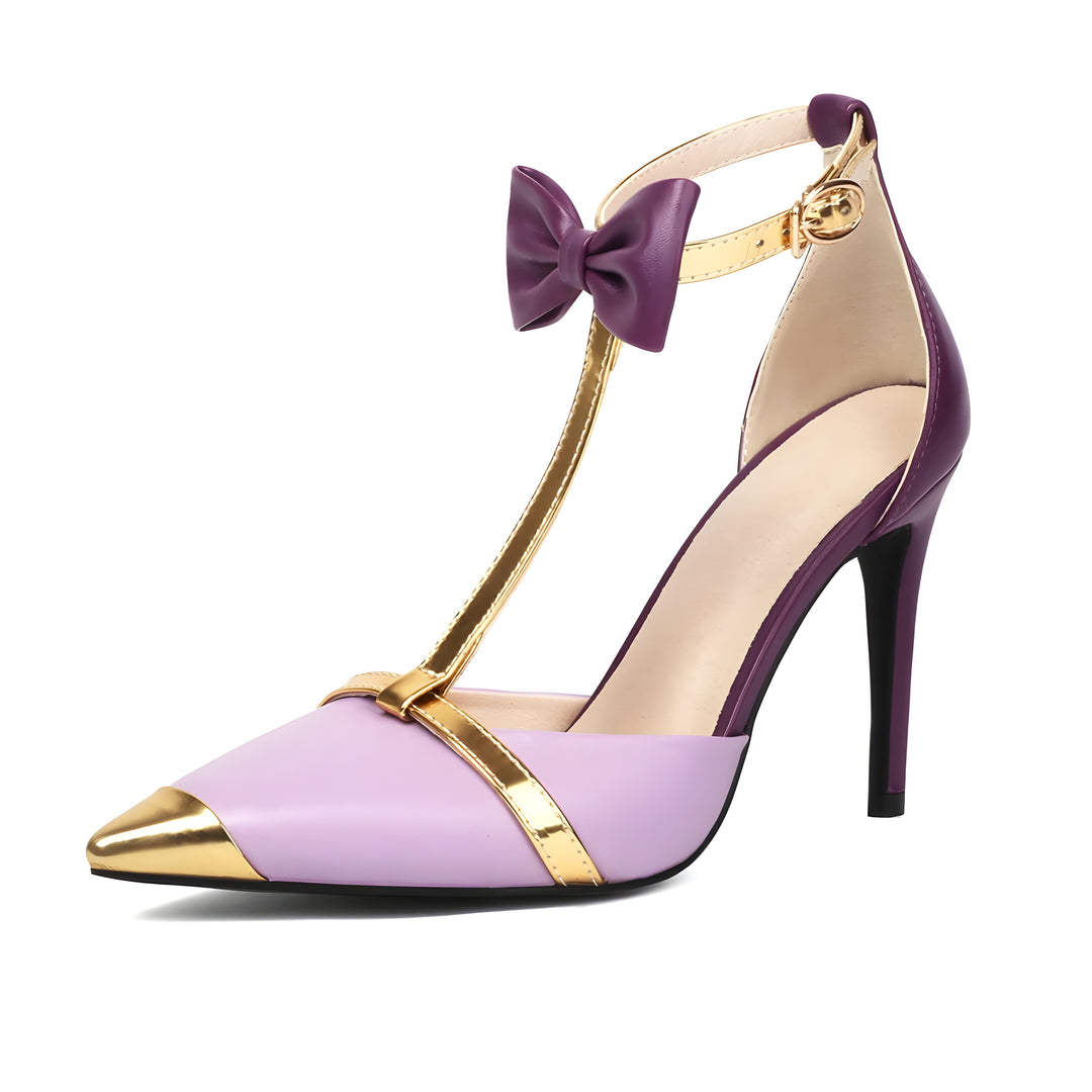 Gisele Bow-Strap Stilettos