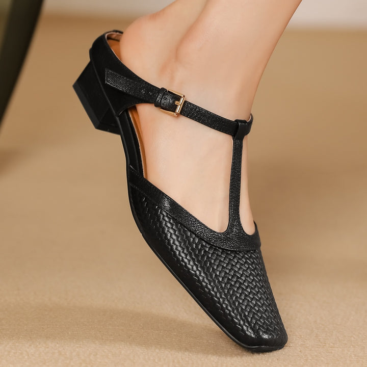 Isabella Leather Mules