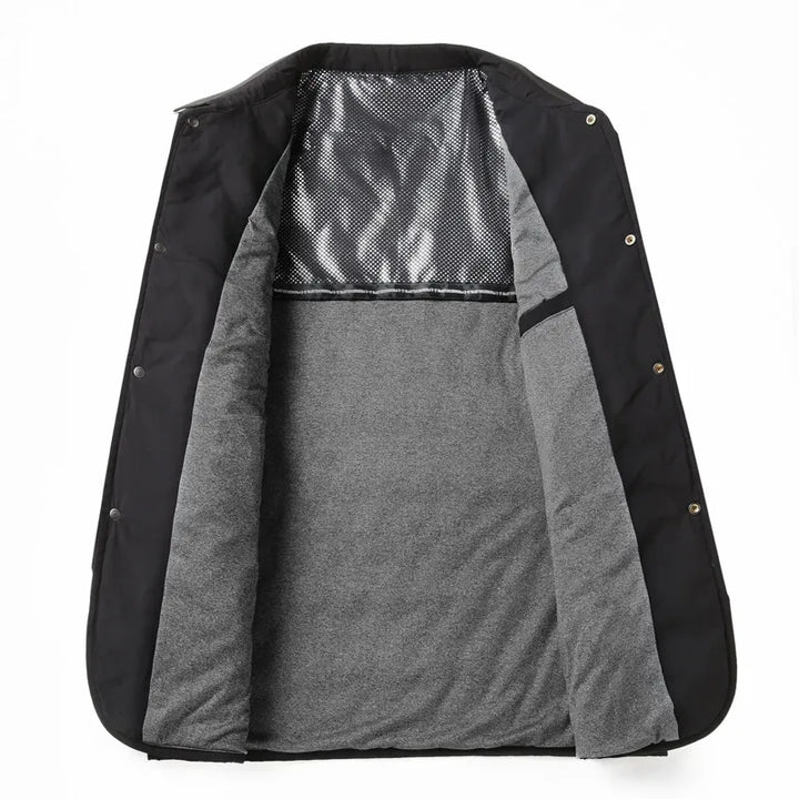 Arthur Quilted Jacket | Collared Button Front Long Sleeve Jacket