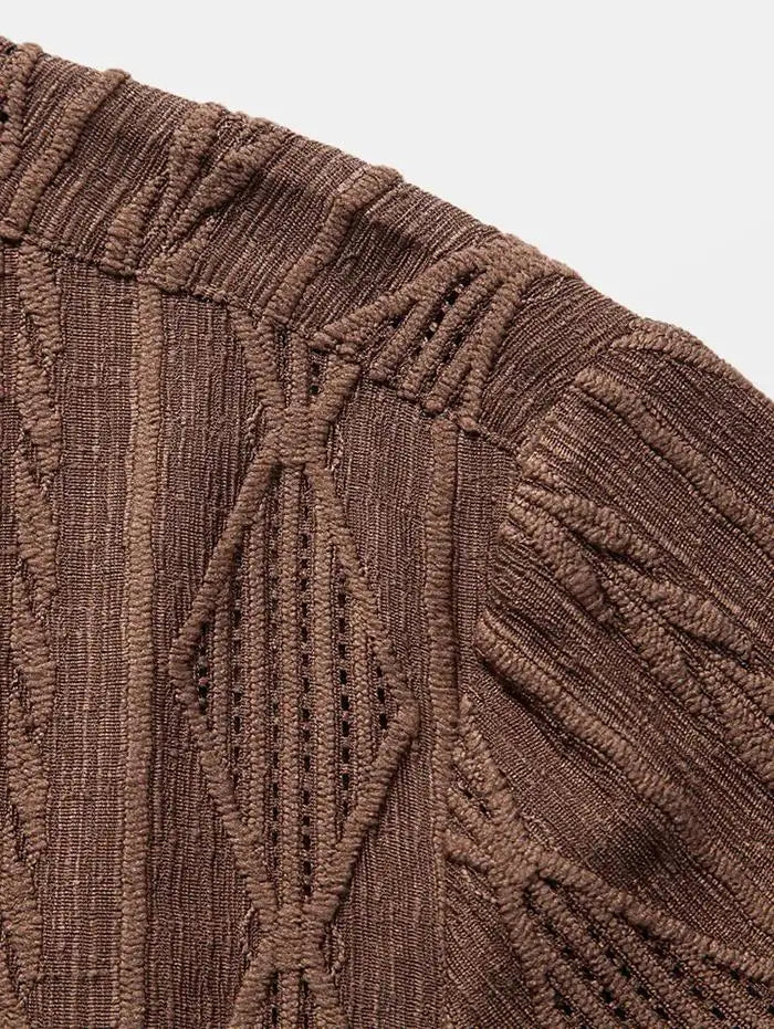 3D-Printed Geometric Casual Shirt