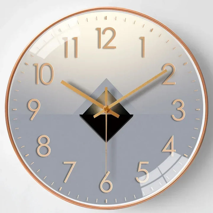 Modern Glass and Metal Wall Clock