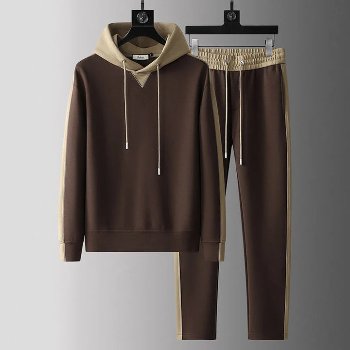 Freddie Two-Piece Set | Colorblock Drawstring Men's Tracksuit