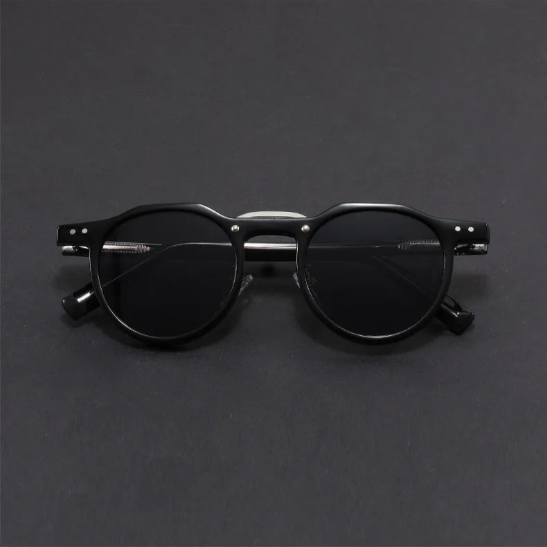 Hudson Clear Frame Retro Sunglasses