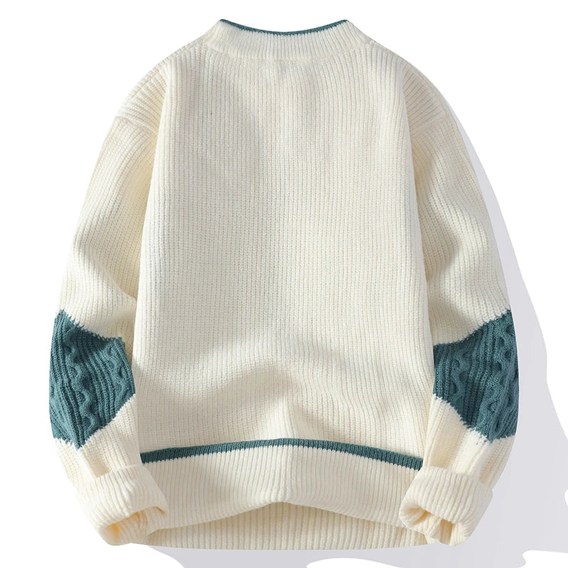 Patchwork Knitted Pullover
