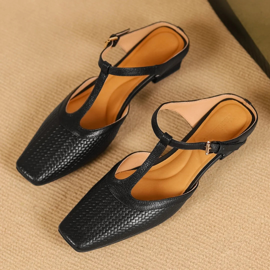 Isabella Leather Mules