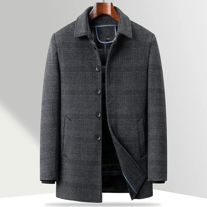 Wellsbury Plaid Over Coat