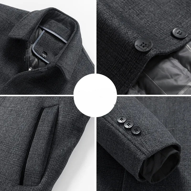Wellsbury Plaid Over Coat