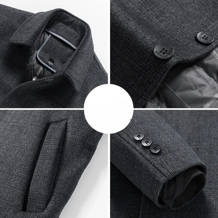 Wellsbury Plaid Over Coat