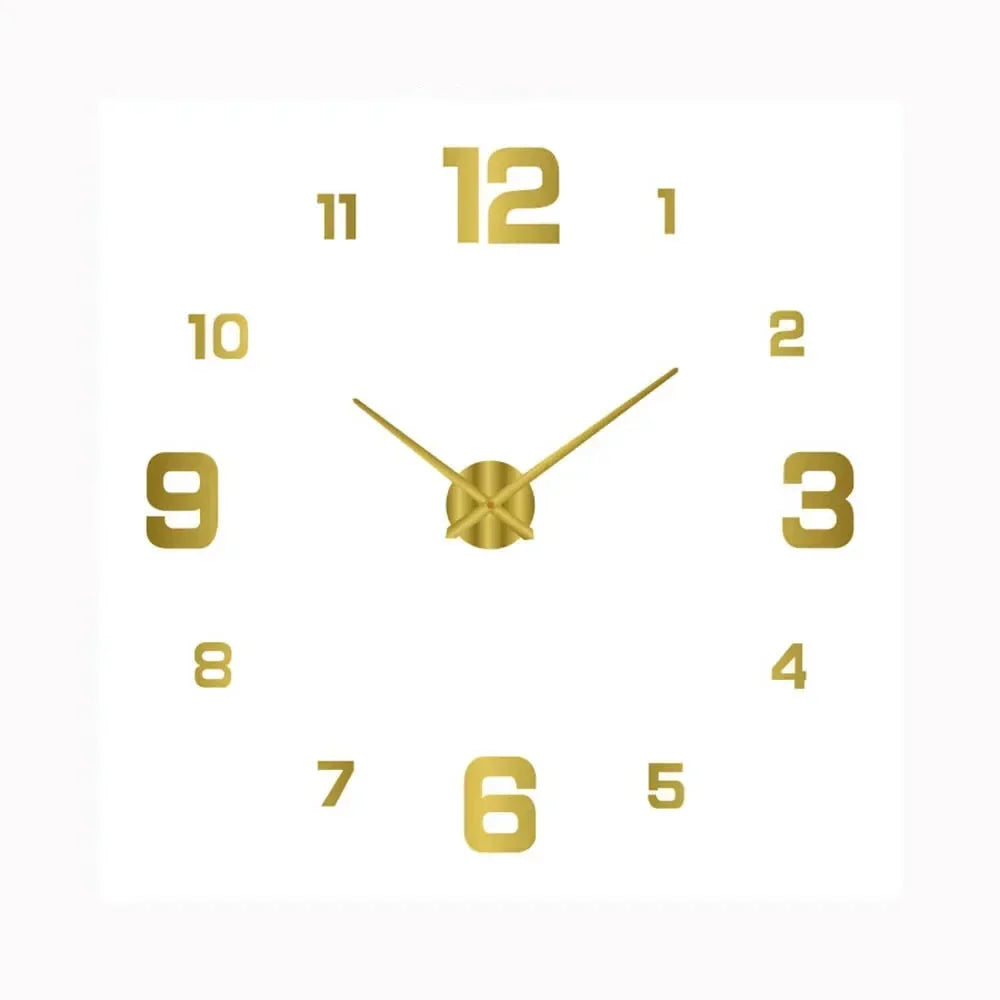 Modern Glass and Metal Wall Clock