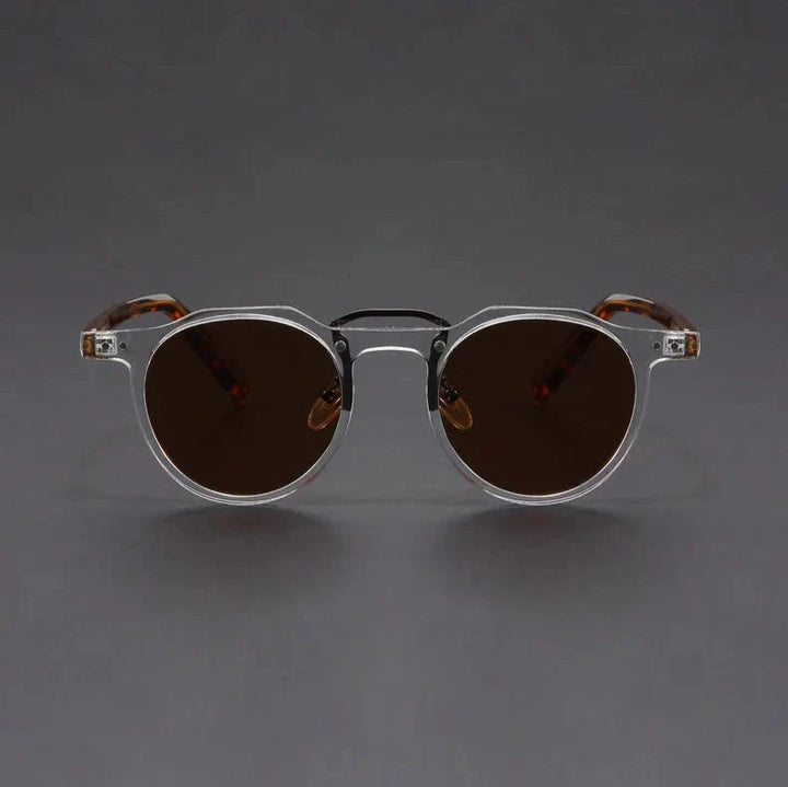 Hudson Clear Frame Retro Sunglasses