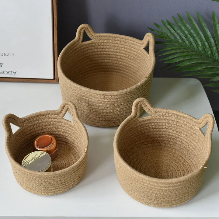 Purrfect Cat Desk Organizer | Adorable Cat-Ear Desktop Storage