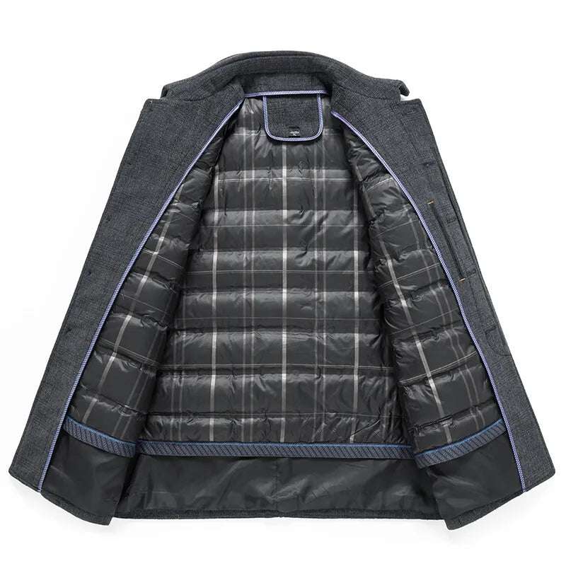 Wellsbury Plaid Over Coat