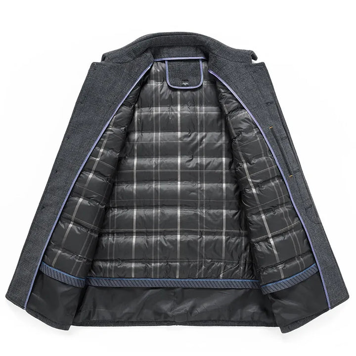 Wellsbury Plaid Over Coat