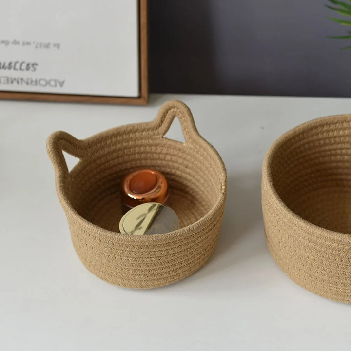 Purrfect Cat Desk Organizer | Adorable Cat-Ear Desktop Storage