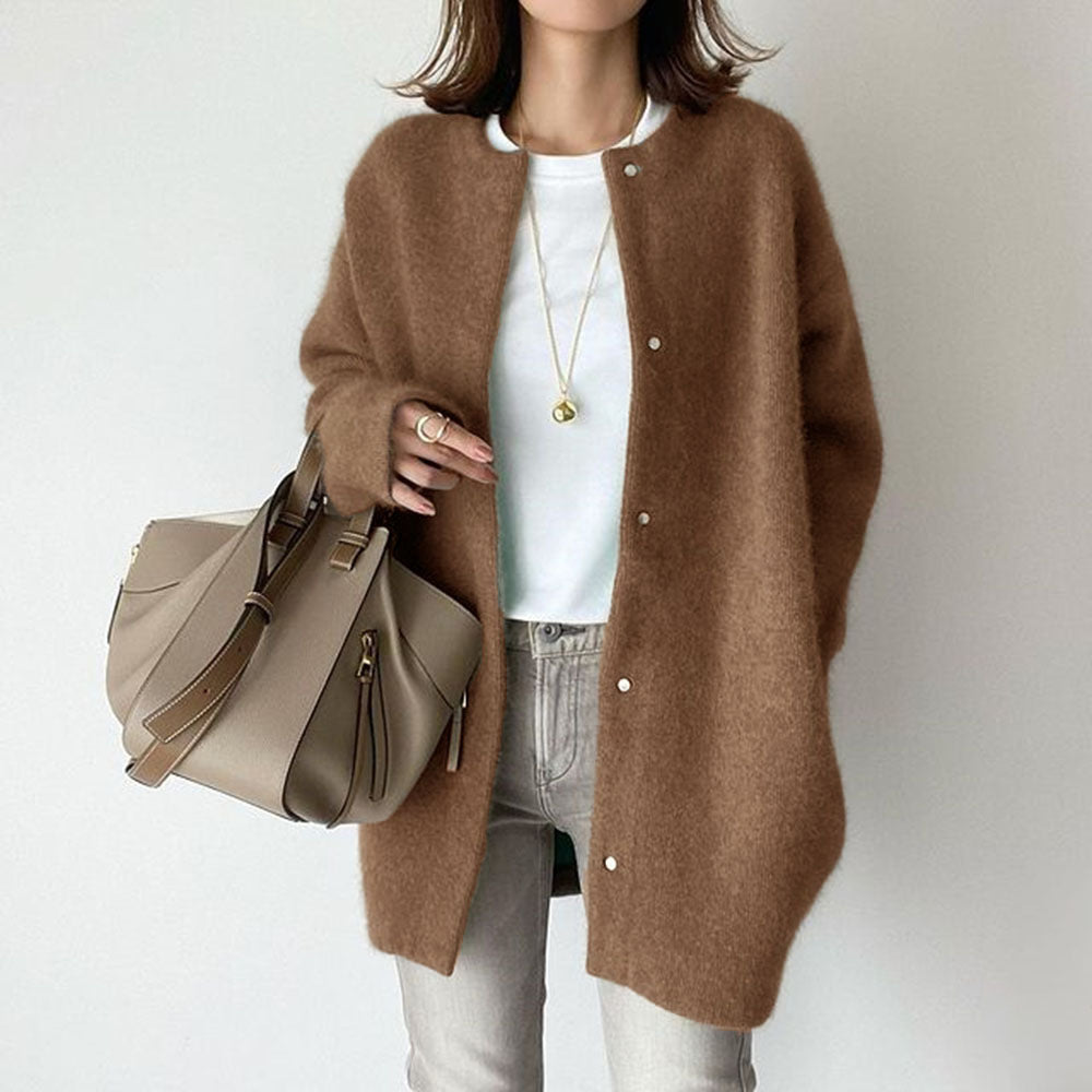 Sofia Coatigan | Relaxed Fit Button Front Coatigan