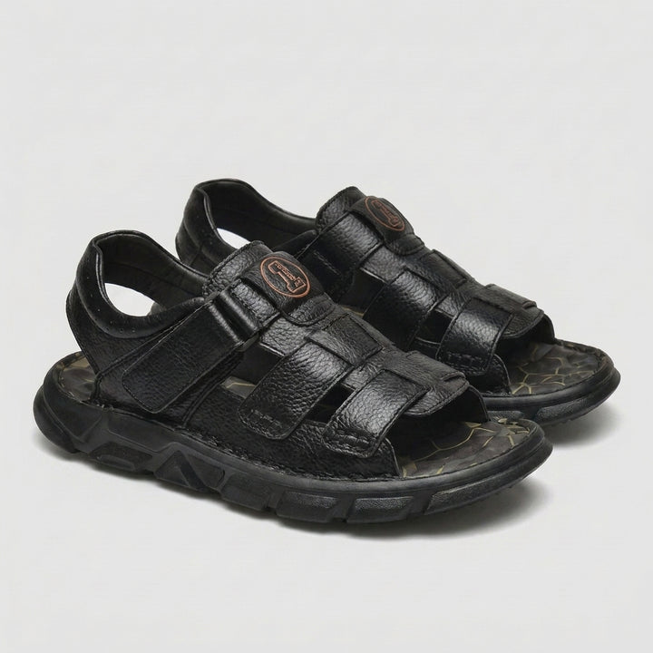Rugged Open Toe Comfort Sandals with Adjustable Utility Straps