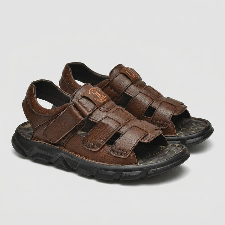 Rugged Open Toe Comfort Sandals with Adjustable Utility Straps