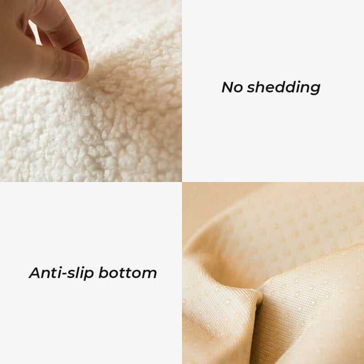 Teddy Fleece Couch Cover With Ultra-Soft Texture