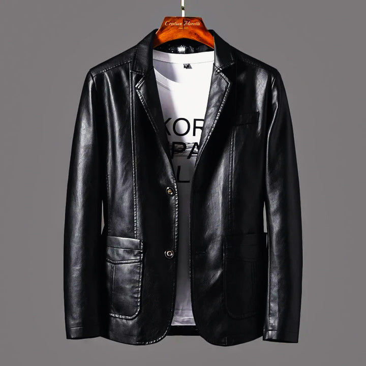 Joshua Regular Fit Blazer | Collared Button Front Blazer