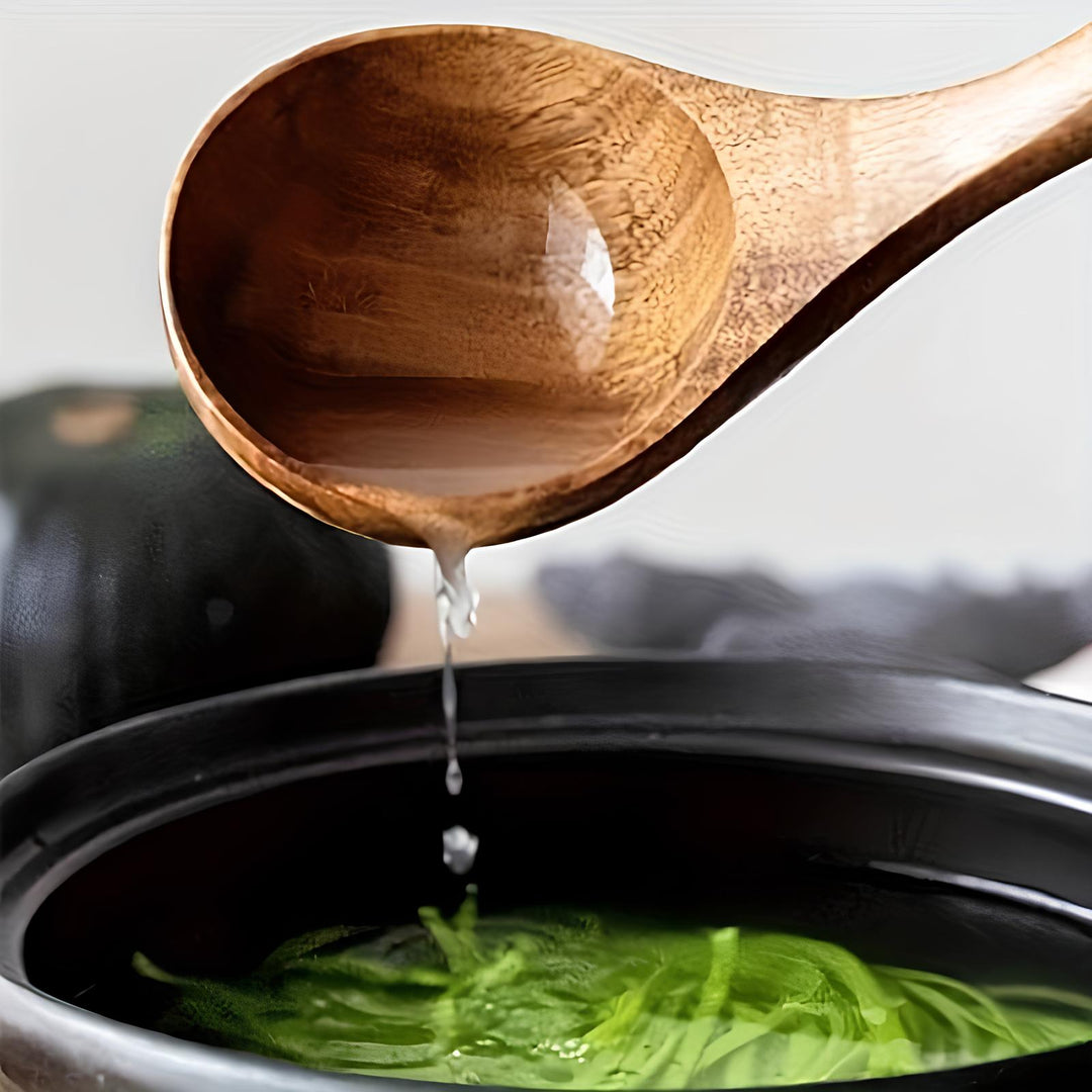 Minimalist Wooden Utensil Set with Ergonomic Handles