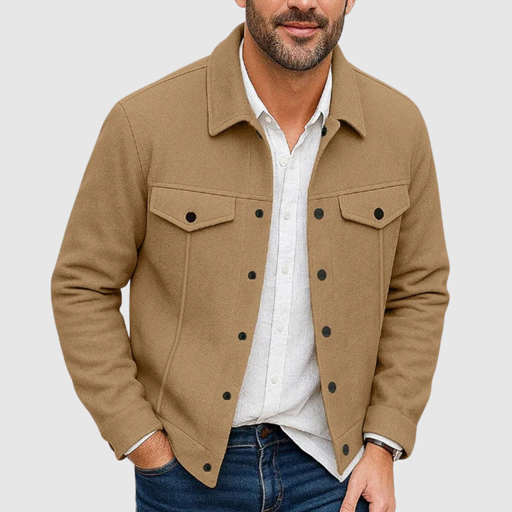 Oliver Regular Fit Shirt Jacket | Collared Button Front Shirt Jacket